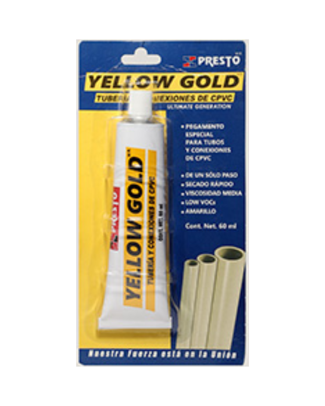 PEGAMENTO 9806 60ML CPVC YELLOW GOLD PRESTO (30)