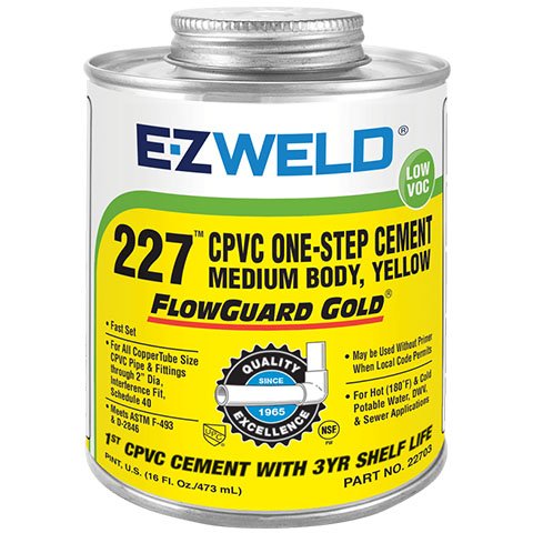 CEMENTO 227-06 LATA 59ML (2 OZ) CPVC AMARILLO E-ZW (48)