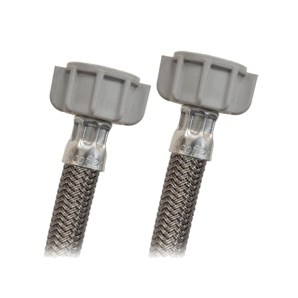 MANGUERA CVLG-C55 1/2 X 1/2 X 55CM P/LAV.VINILO GRIS COF(100