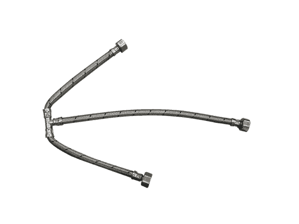 CONECTOR "T" AL-T55  55CM  LAV/FREG AC/INOX COFLEX(15)