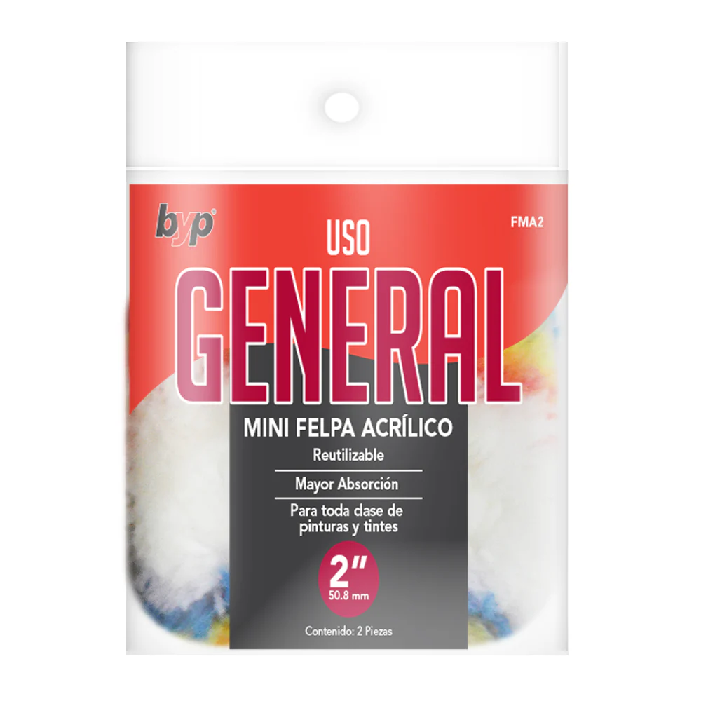 MINI FELPA  2" FMA2 2 PACK ACRÃLICO BYP (20)