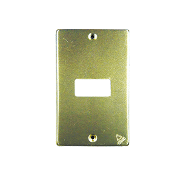 PLACA 5361 1 VENTANA ALUMINIO ORO  ROYER (200)