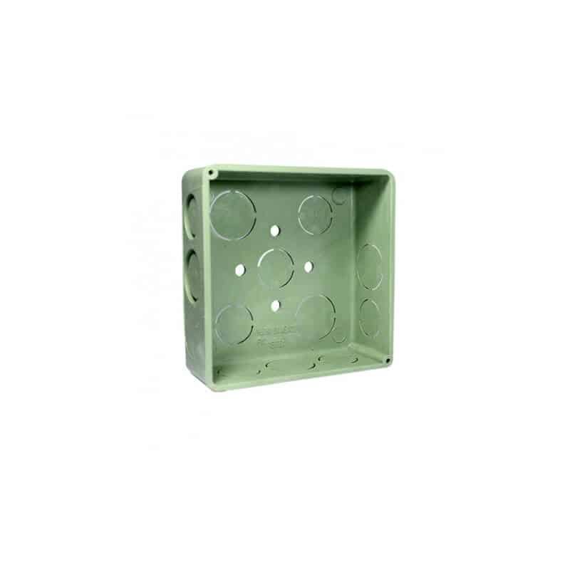 CAJA CUADRADA 1/2" VERDE POLIPROPILENO  ANKER (120)