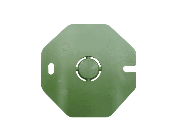 TAPA OCTAGONAL 1/2" VERDE POLIPROPILENO ANKER (100)