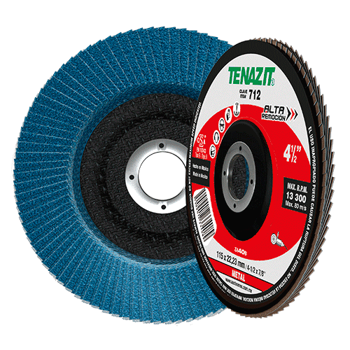 LIQ DISCO LAMINADO 712 ALTA REMOCION 4-1/2X7/8 G-40 TENAZIT