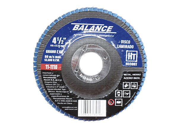 DISCO 111109 LAMINADO 4 1/2 X 7/8 T.29 GRANO 40 (10)