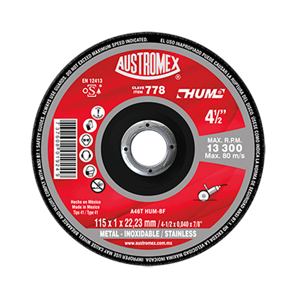 DISCO CORTE PLANO 778 SUPER DELGADO AUSTROMEX (400)