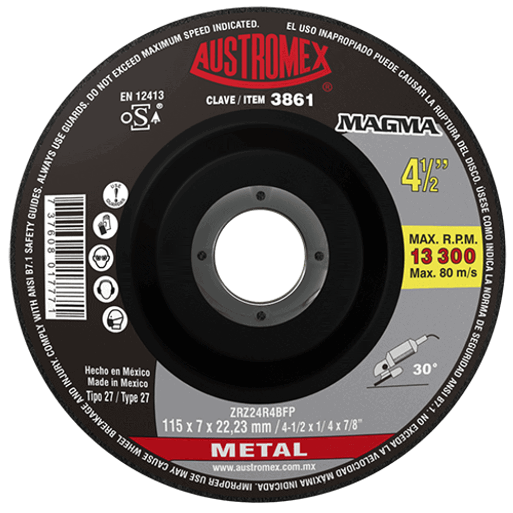 LIQ DISCO C-3811 DESBASTE DE METAL 7X1/4X7/8  AUTROMEX