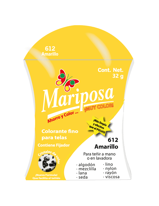 COLORANTE 612 AMARILLO MARIPOSA