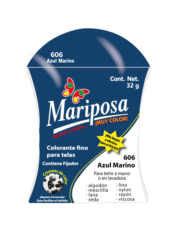 COLORANTE 606 AZUL MARINO MARIPOSA