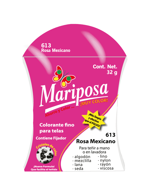 COLORANTE 613 ROSA MEXICANO MARIPOSA