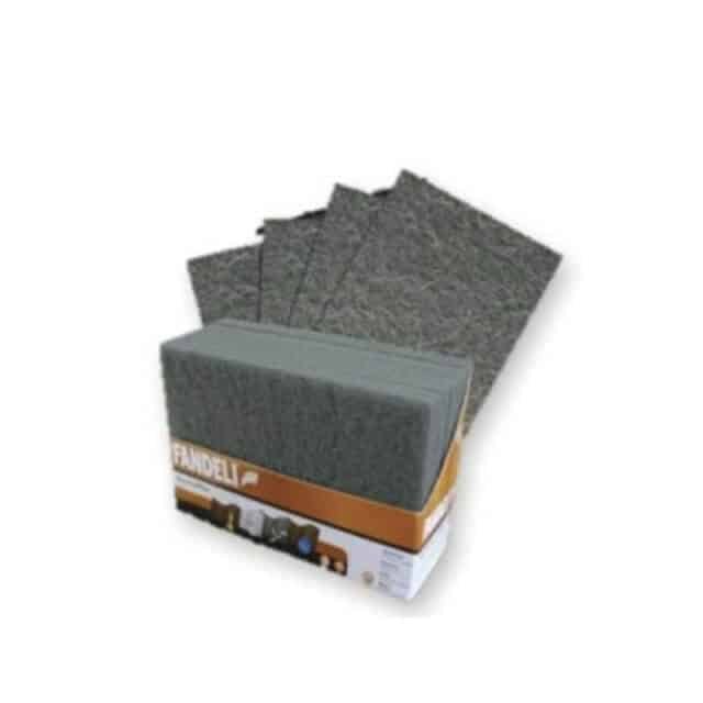 ALMOHADILLA 01459  FIBRA GRIS P/METAL FANDELI (50)