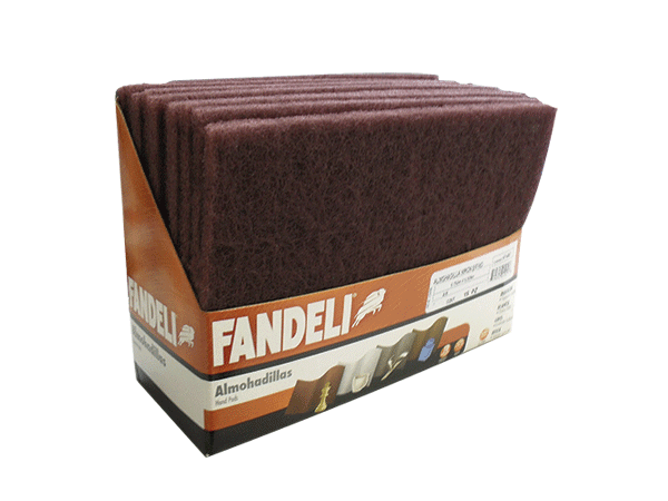 ALMOHADILLA 01451 FIBRA MARRON P/MADERA  FANDELI (50)