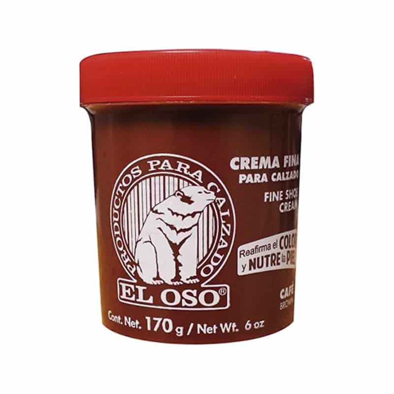 CREMA 170GR CAFE OSCURO P/CALZADO EL OSO (24)