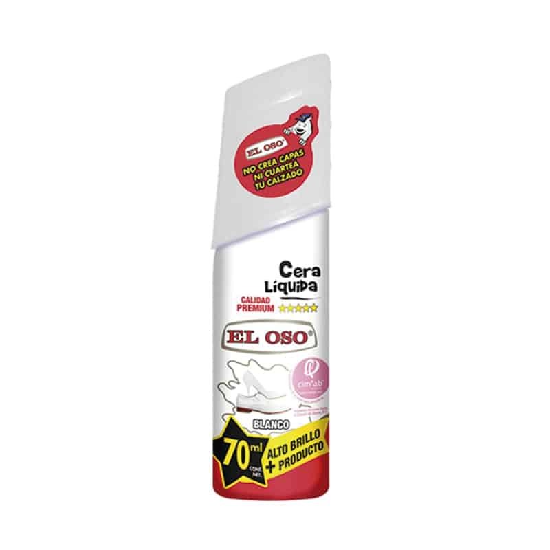 CERA LIQUIDA 70ML BLANCA P/CALZADO EL OSO (12)