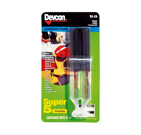 PEGAMENTO S5-28 25ML PLASTIACERO JERINGA 5MIN DEVCON(30)
