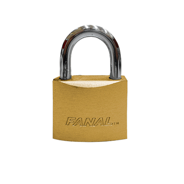 CANDADO FH25-B GC 25MM DORADO HIERRO FANAL (72)