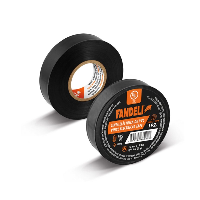 CINTA 80107 AISLAR USO GRAL UL 19MM X 18.3M FANDELI (100)