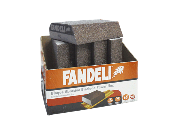 BLOQUE 13136 ABRASIVO BISELADO  POWER FLEX G60  FANDELI (30)