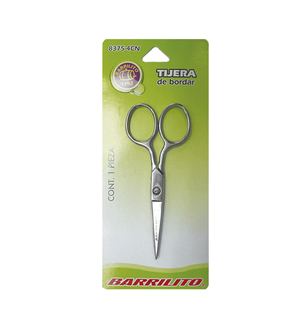 TIJERA 8375-4CN DE BORDAR 4" BARRILITO (12)