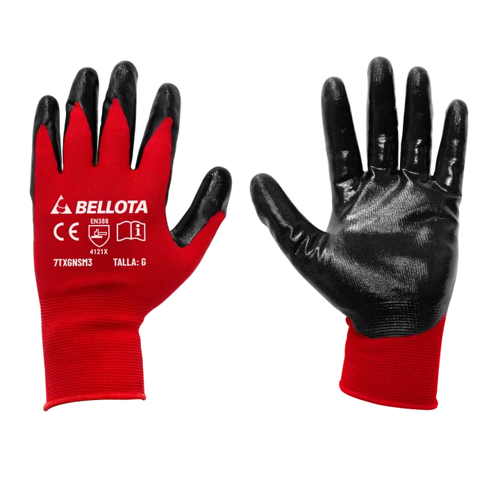GUANTE 7TXGNSM2 NITRILO TALLA M BELLOTA (12)