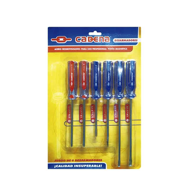 DESARMADORES  STS-601 JGO/6 PZ. CADENA (24)