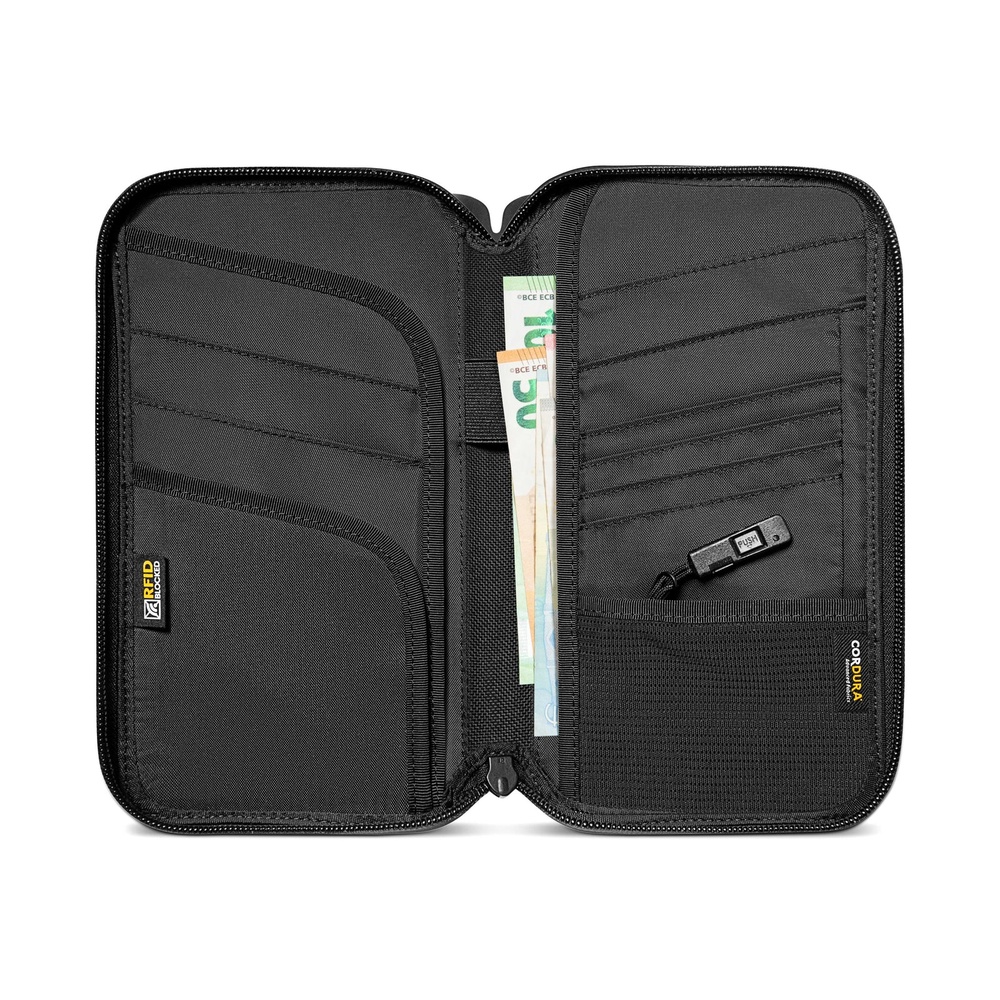 PORTAPASAPORTE T03M1D1 NEGRO TOMTOC