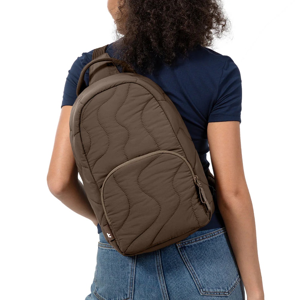 MOCHILA T/BANDOLERA ACOLCHADA T36M1Y1 SOMBRA DE TIERRA TOMTO