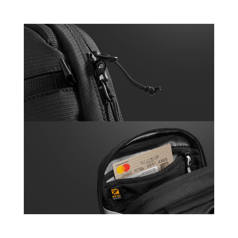 BOLSO BANDOLERA DE VIAJE T37S1D1 NEGRO TOMTOC