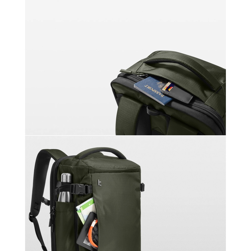 MOCHILA PORTÃTIL DE VIAJE T66M1T1 VERDE TOMTOC